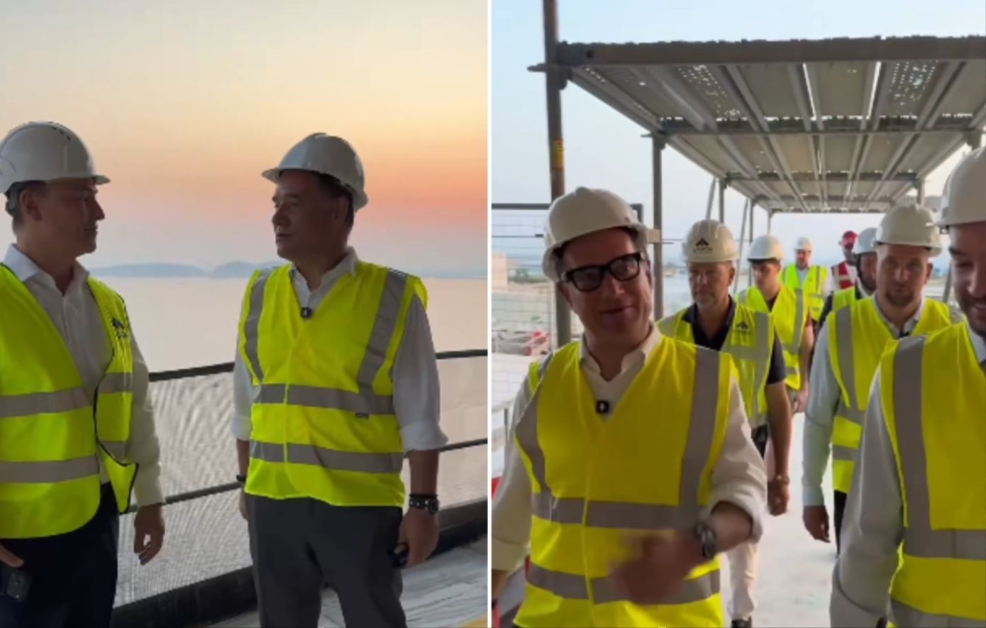 Ο Άδωνις Γεωργιάδης ξεναγήθηκε στους αθλητικούς χώρους του Ελληνικού &#8211; «Το νέο πρόσωπο της Ελλάδας γεννιέται»