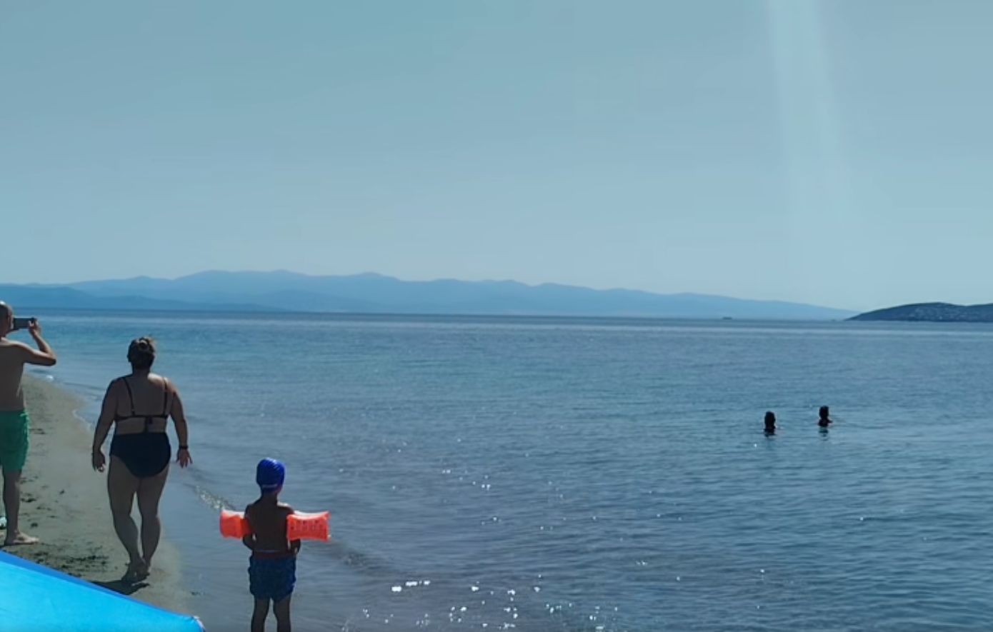 Σπάνια εμφάνιση φάλαινας δίπλα σε παραλία – Έκπληκτοι οι λουόμενοι στο Καρνάγιο &#8211; Δείτε το βίντεο