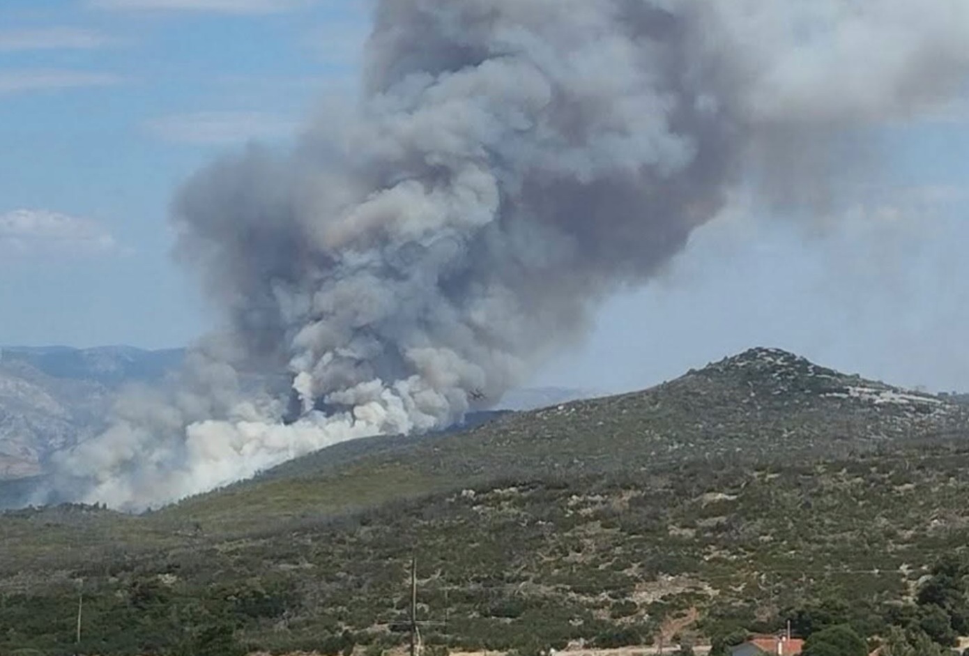 Φωτιά τώρα στην Οινόη: 122 πυροσβέστες 8 αεροσκάφη και 2 ελικόπτερα στη μάχη &#8211; Εστάλη μήνυμα στους κατοίκους