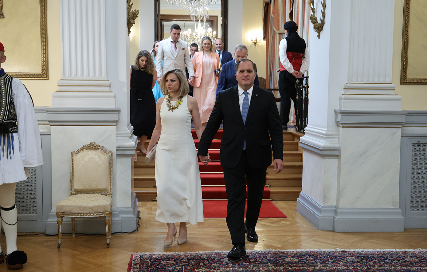 δεξίωση στο Προεδρικό Μέγαρο για την 52η επέτειο αποκατάστασης της Δημοκρατίας