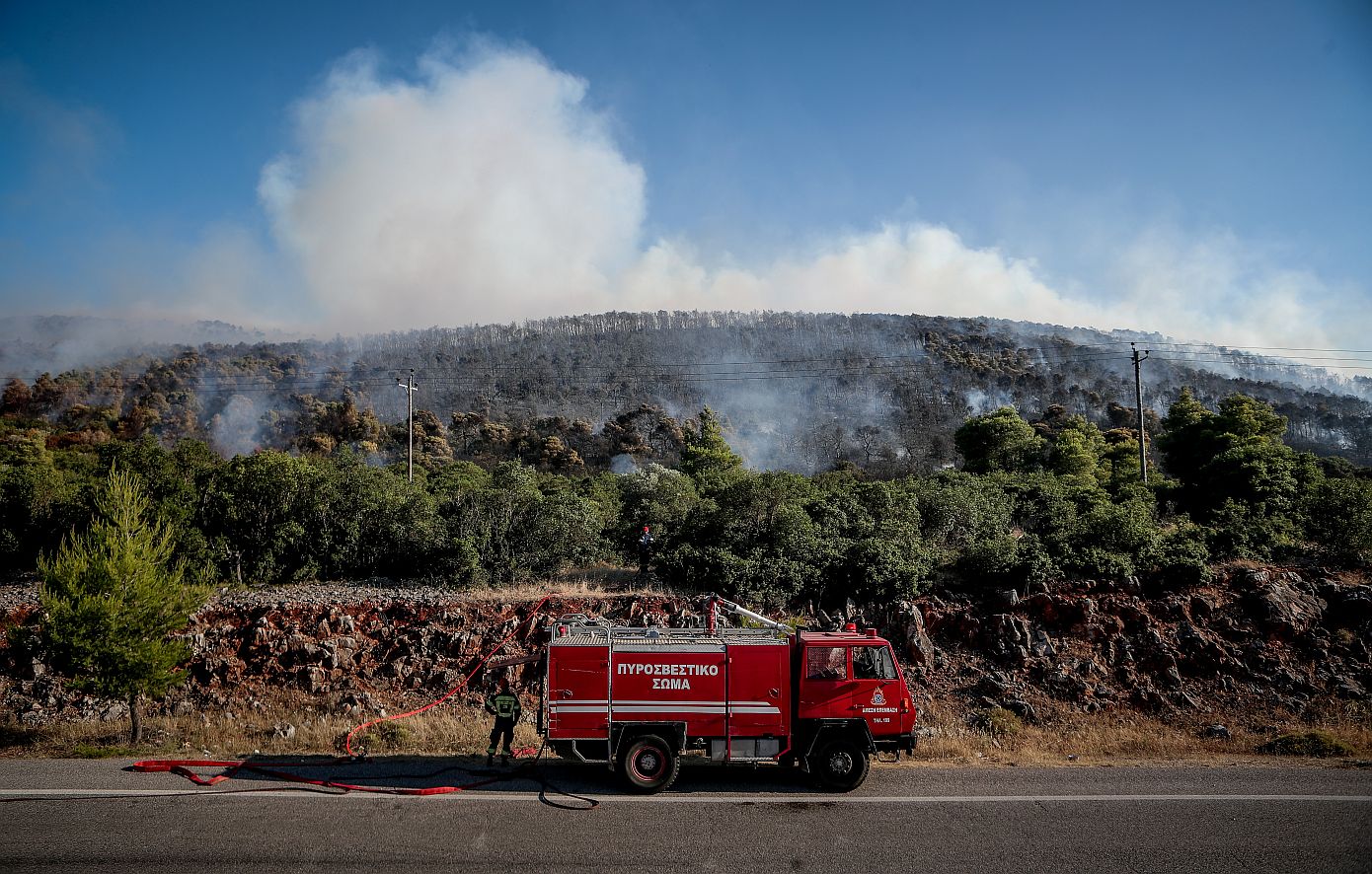 Βελτιωμένη η εικόνα της πυρκαγιάς στην Οινόη &#8211; Ενισχυμένες οι πυροσβεστικές δυνάμεις