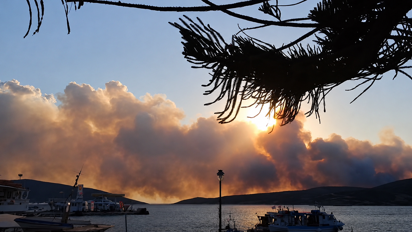 Κρίσιμες ώρες στη Σκύρο: Ολονύχτια μάχη με τις φλόγες, συνεχίζεται η κατάσβεση &#8211; Πλημμύρες και εγκλωβισμοί στη Μάνη