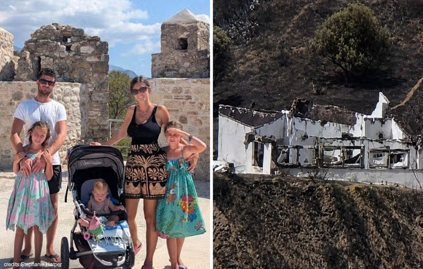 «Κάηκε το σπίτι μας στην Ελλάδα λίγο πριν μετακομίσουμε»: Απαρηγόρητη η οικογένεια από τη Βρετανία που είδε το όνειρο ζωής να γίνεται στάχτη