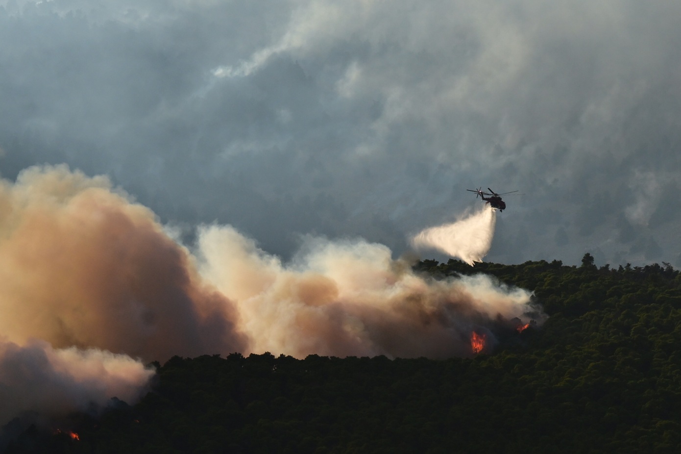 Στα όρια της «mega-fire» η πυρκαγιά της Αττικοβοιωτίας &#8211; Κατέκαψε πάνω από 100.000 στρέμματα στην πορεία της έως τα Μέγαρα