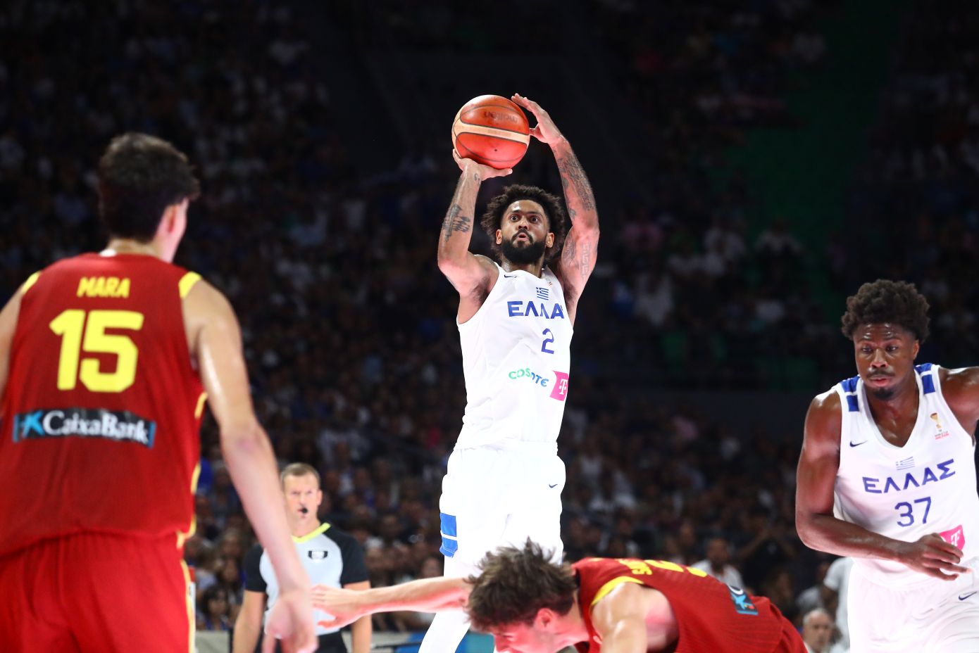 Ελλάδα-Ισπανία 108-106: «Γαλανόλευκος» θρίαμβος στην παράταση