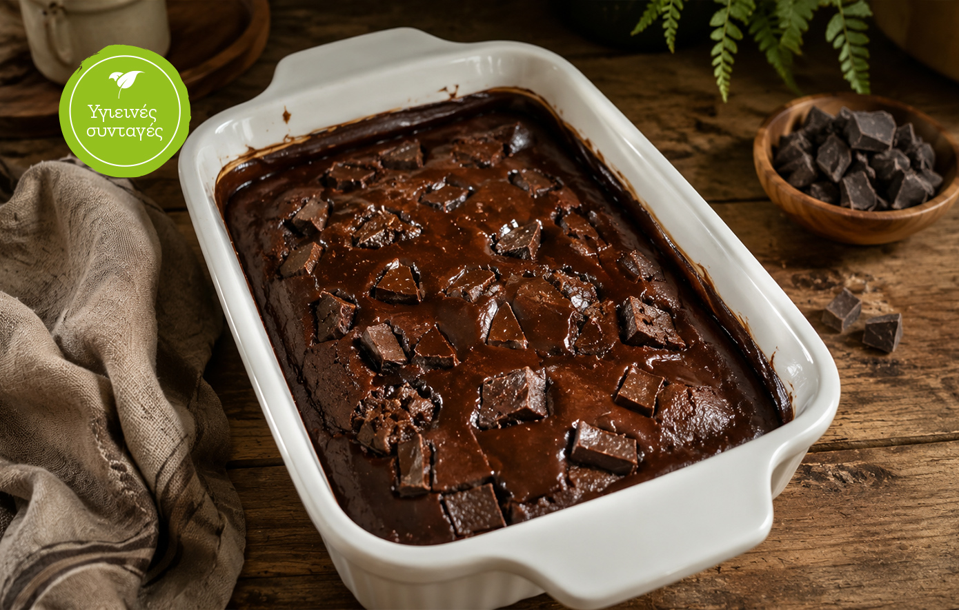 Ατομικό brownie με γιαούρτι  
