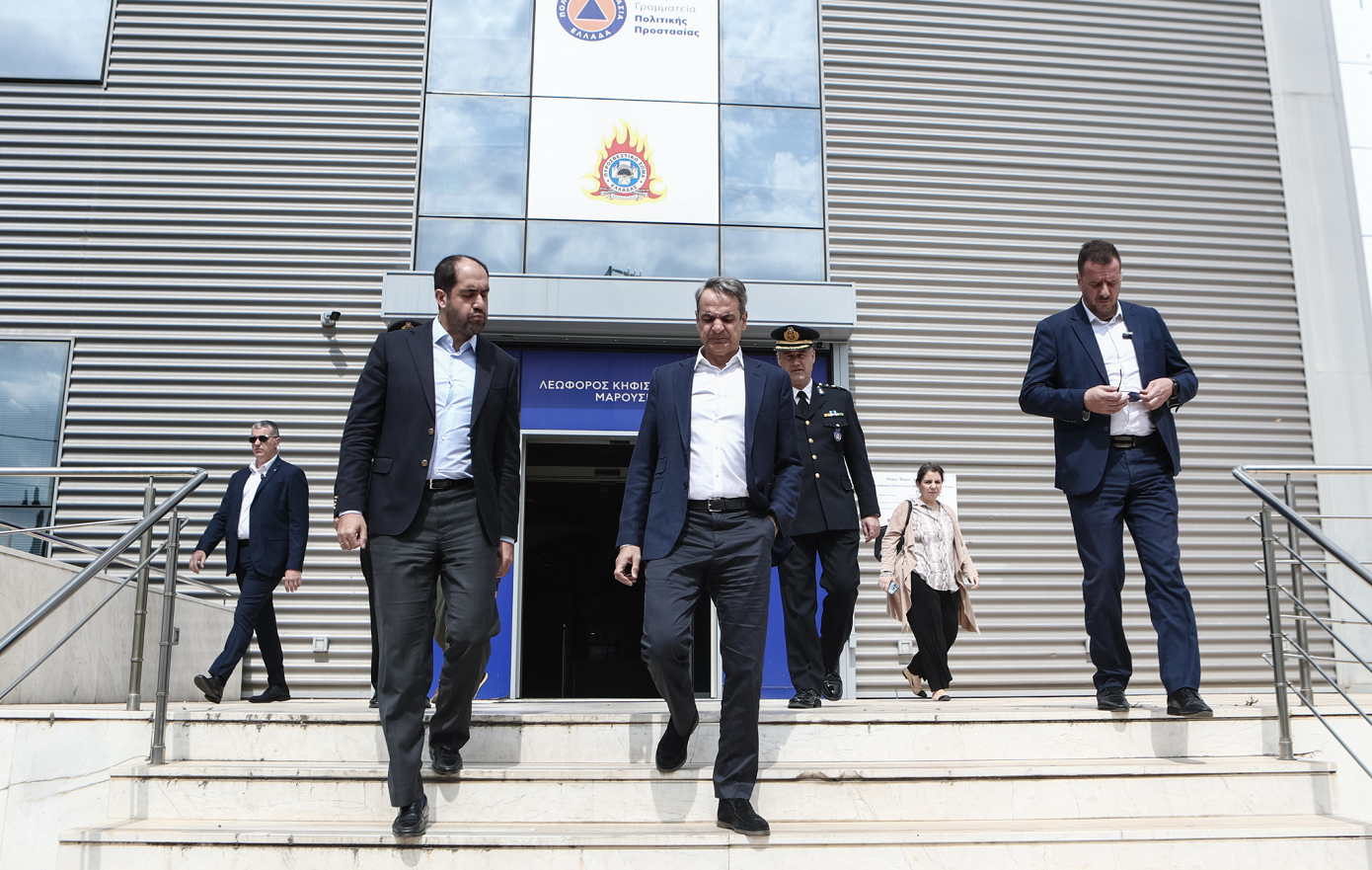 Στο Συντονιστικό της Πολιτικής Προστασίας ο Μητσοτάκης &#8211; Ενημερώθηκε για τις πυρκαγιές