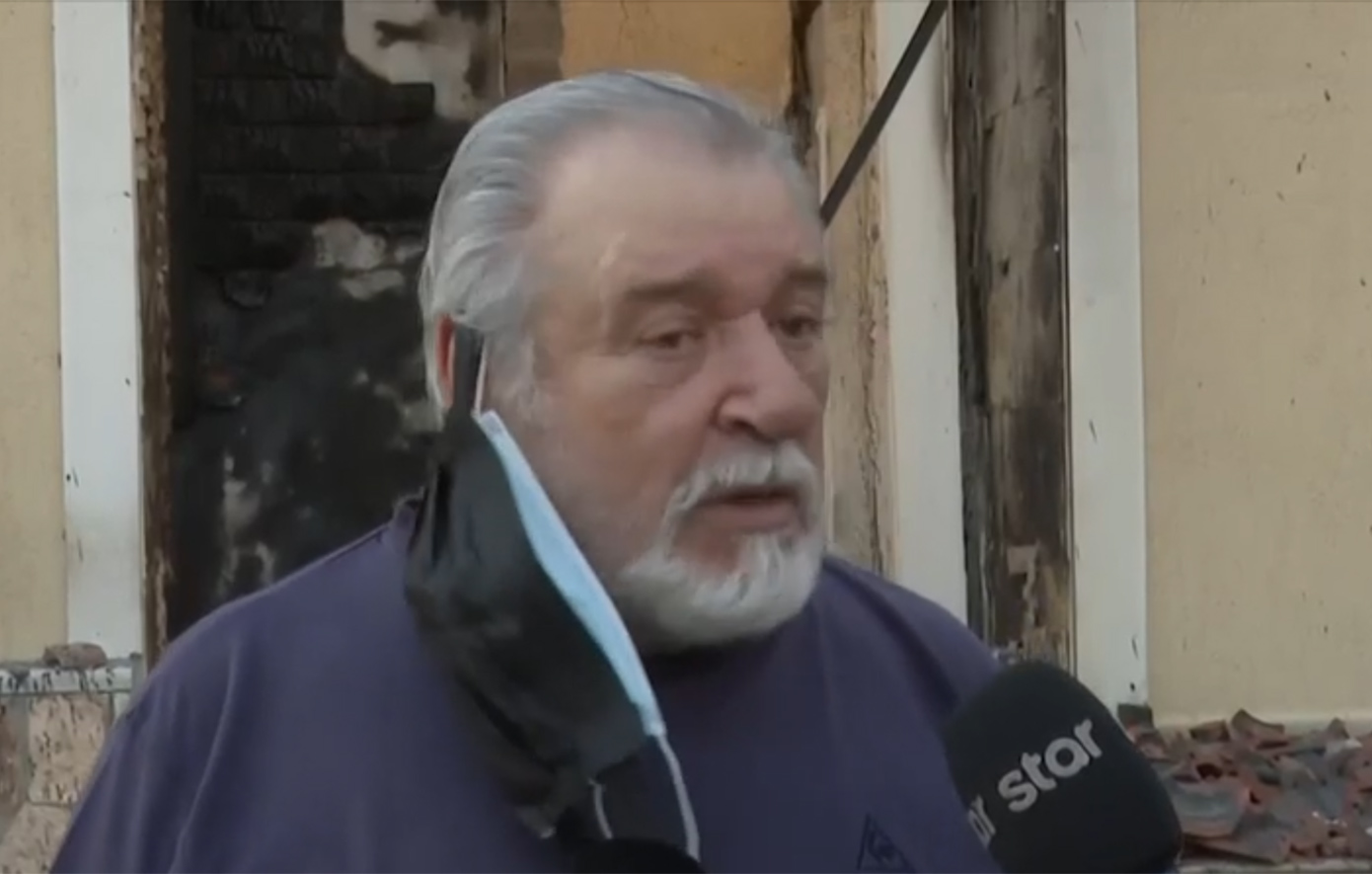 Ξέσπασε ο Τάσος Χαλκιάς για το σπίτι του που κάηκε στο Πόρτο Γερμενό – «Είμαι εδώ 54 χρόνια, ήμουν παιδάκι και γέρασα»