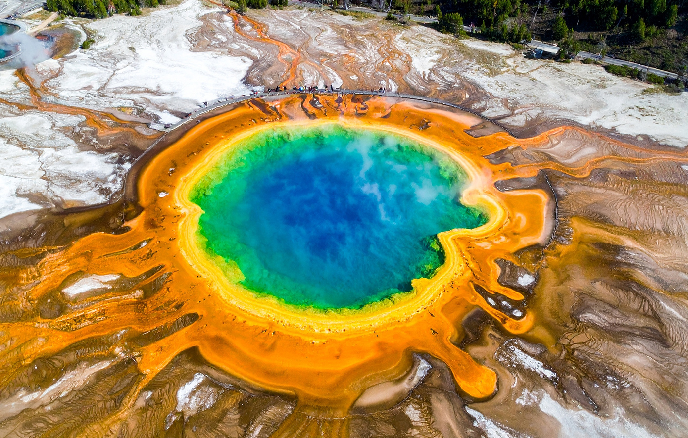 Grand Prismatic Spring yellowstone ΗΠΑ
