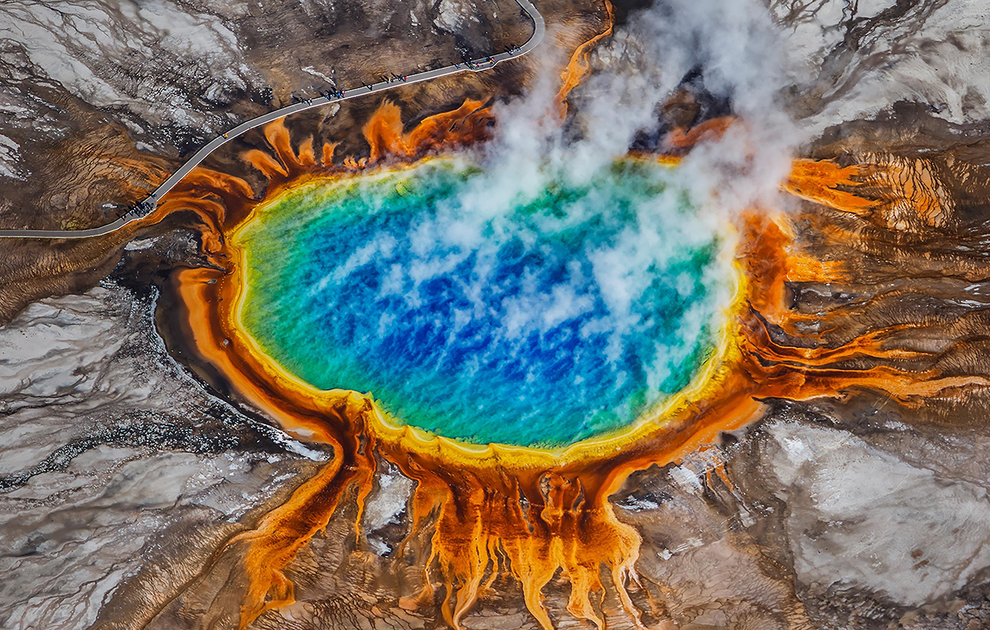 Grand Prismatic Spring yellowstone ΗΠΑ