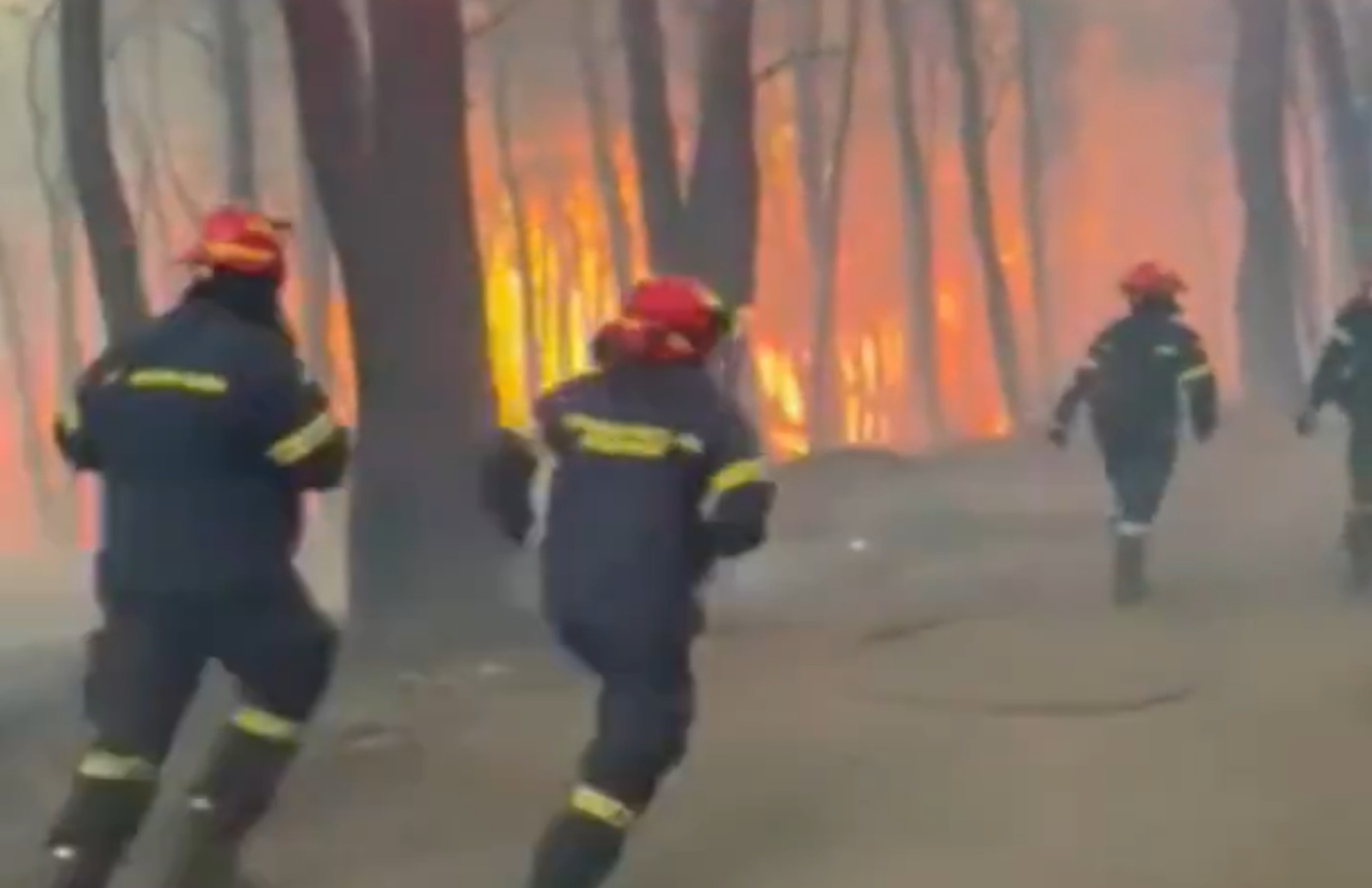 Συγκλονιστικό βίντεο: Πυροσβέστες ορμούν με αυτοθυσία μέσα στη φωτιά