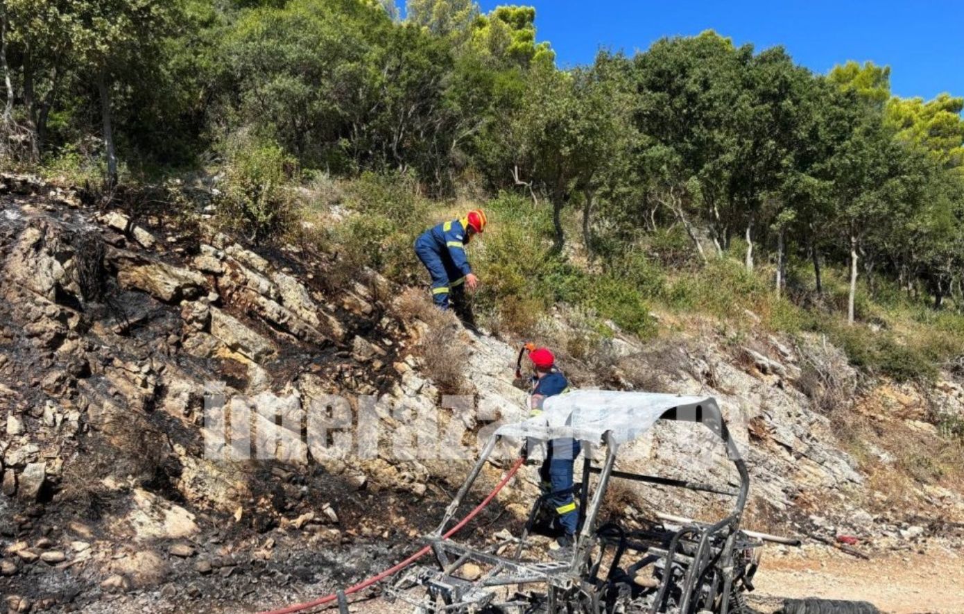 Από όχημα τύπου buggy η φωτιά στην περιοχή του Μαραθιά στη Ζάκυνθο