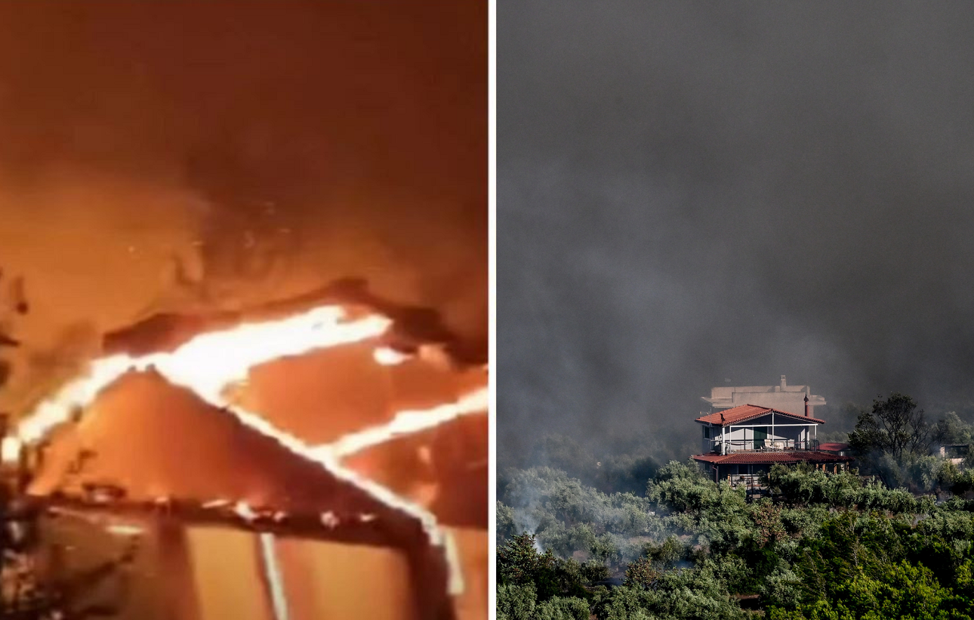 Στάχτη το Πόρτο Γερμενό: Κάηκαν σπίτια, «φτάσαμε να λέμε ότι θα συμβεί το ίδιο με το Μάτι»