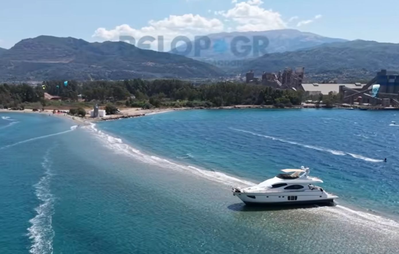 Κολλημένo για τρίτη ημέρα το πολυτελές γιοτ που προσάραξε σε αβαθή στο Δρέπανο