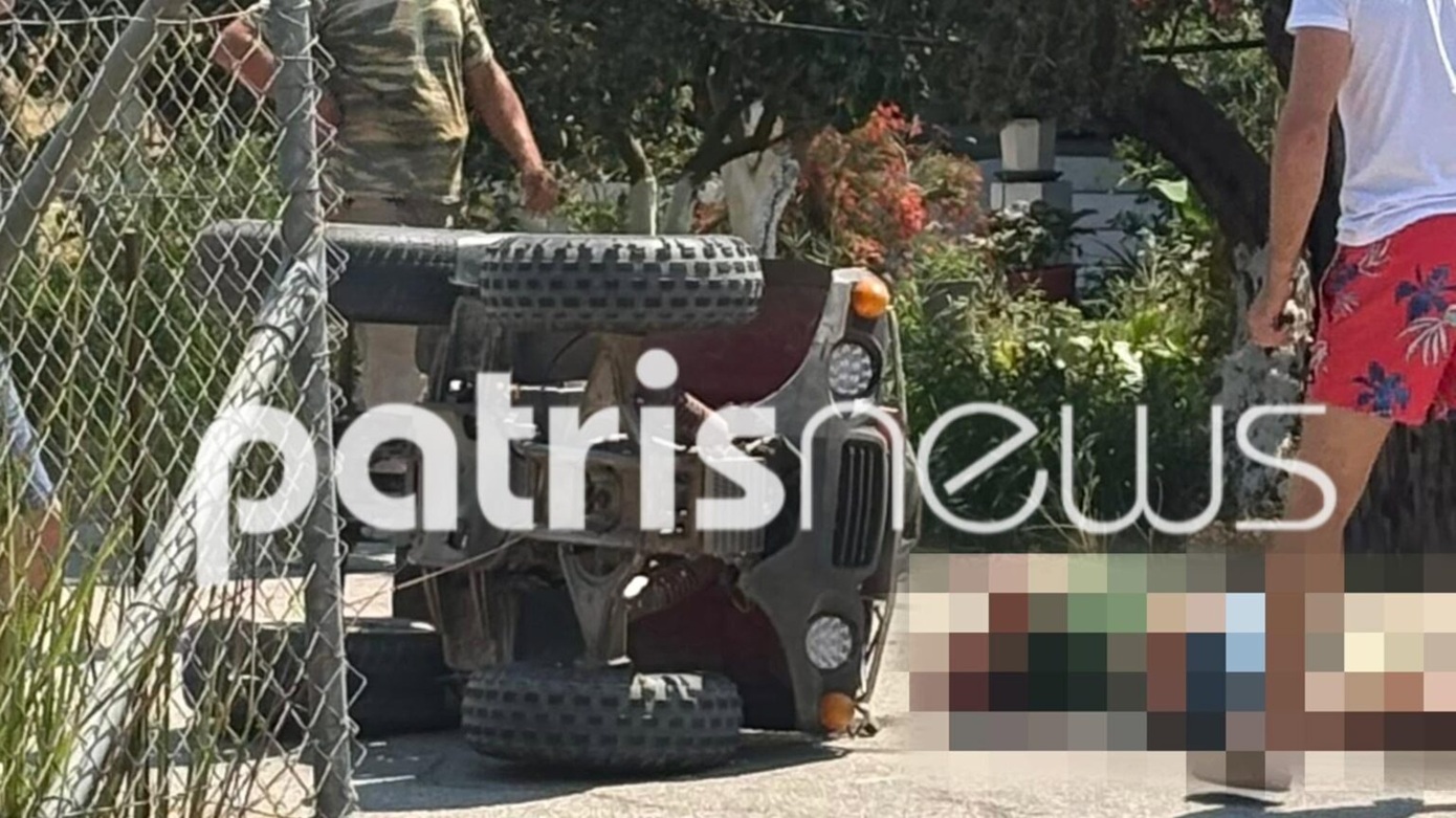 Σοβαρό τροχαίο με γουρούνα στη Μυρτιά Πύργου &#8211; Ο αναβάτης τραυματίστηκε στο κεφάλι