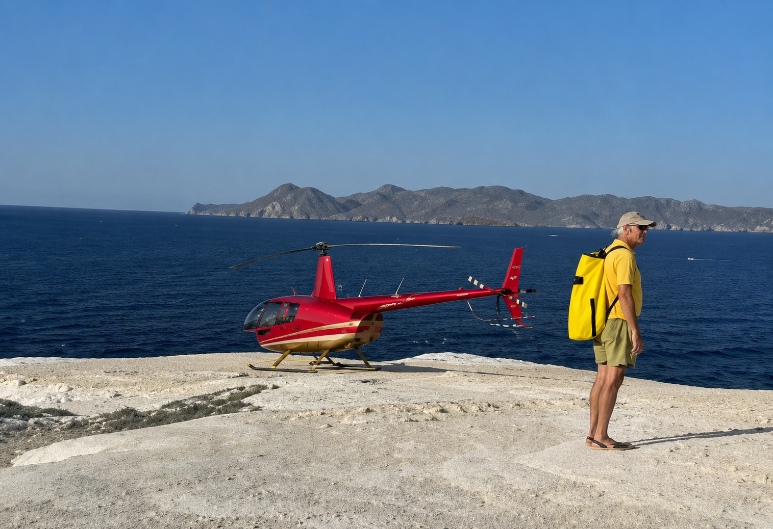 Παρέμβαση της Αρχής Πολιτικής Αεροπορίας για το ελικόπτερο που «πάρκαρε» στο Σαρακήνικο της Μήλου &#8211; Τι προβλέπει ο νόμος