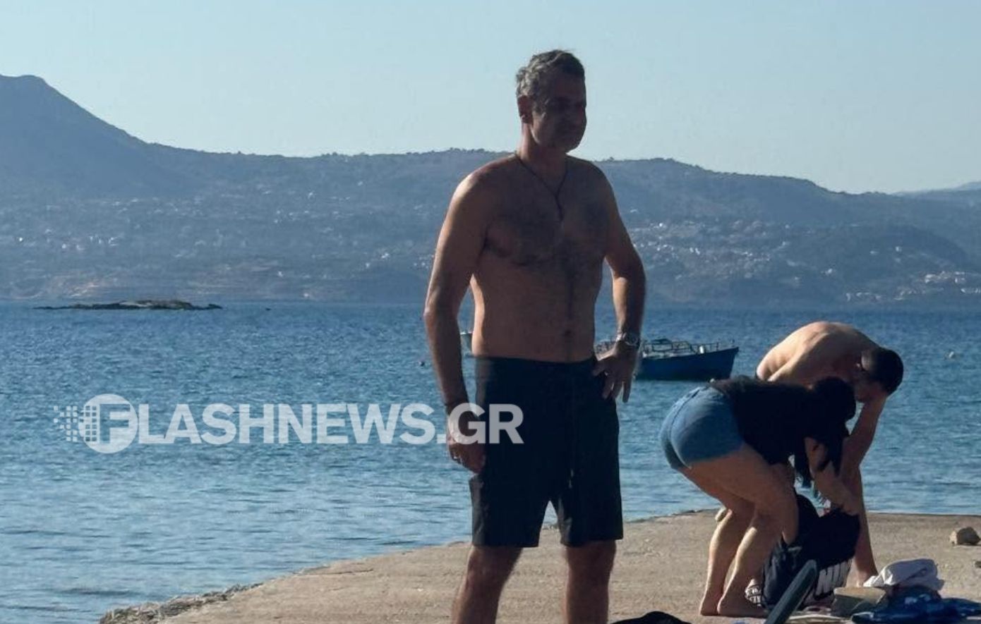 Στο Μαράθι Χανίων απολαμβάνει τις καλοκαιρινές του διακοπές ο Κυριάκος Μητσοτάκης
