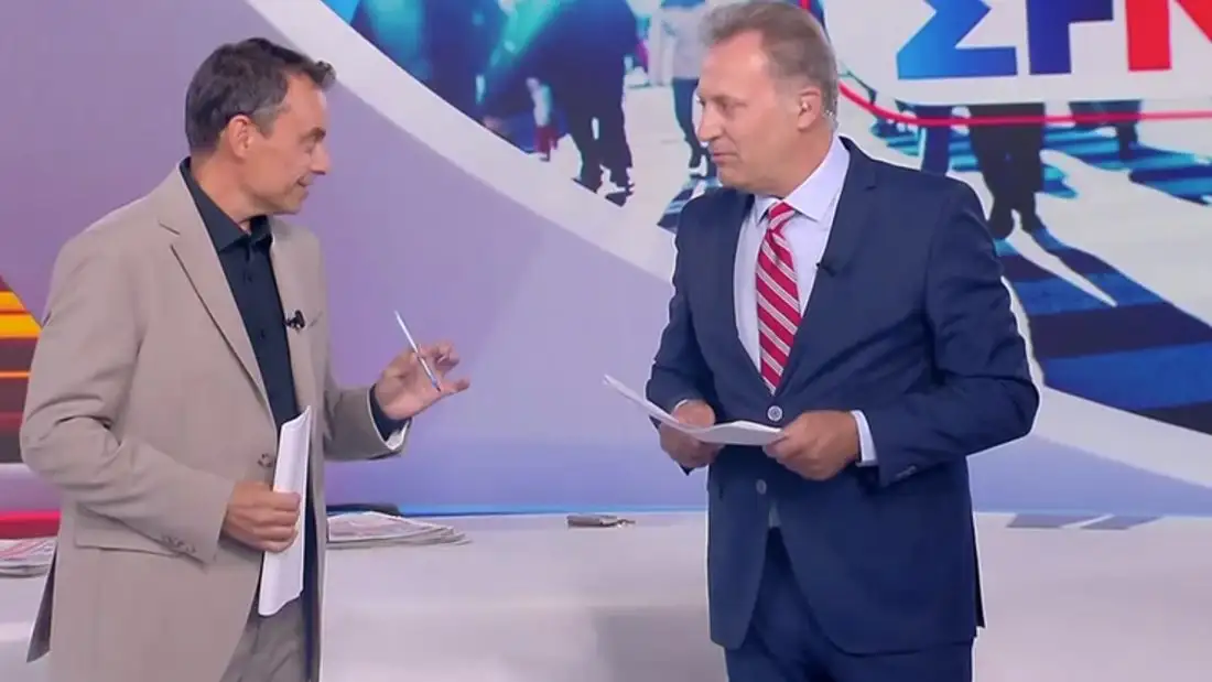 Ο Δημήτρης Οικονόμου καλωσόρισε τον Γιάννη Πιτταρά στην εκπομπή «Σήμερα»: «Δεν σε φέραμε με το ζόρι»