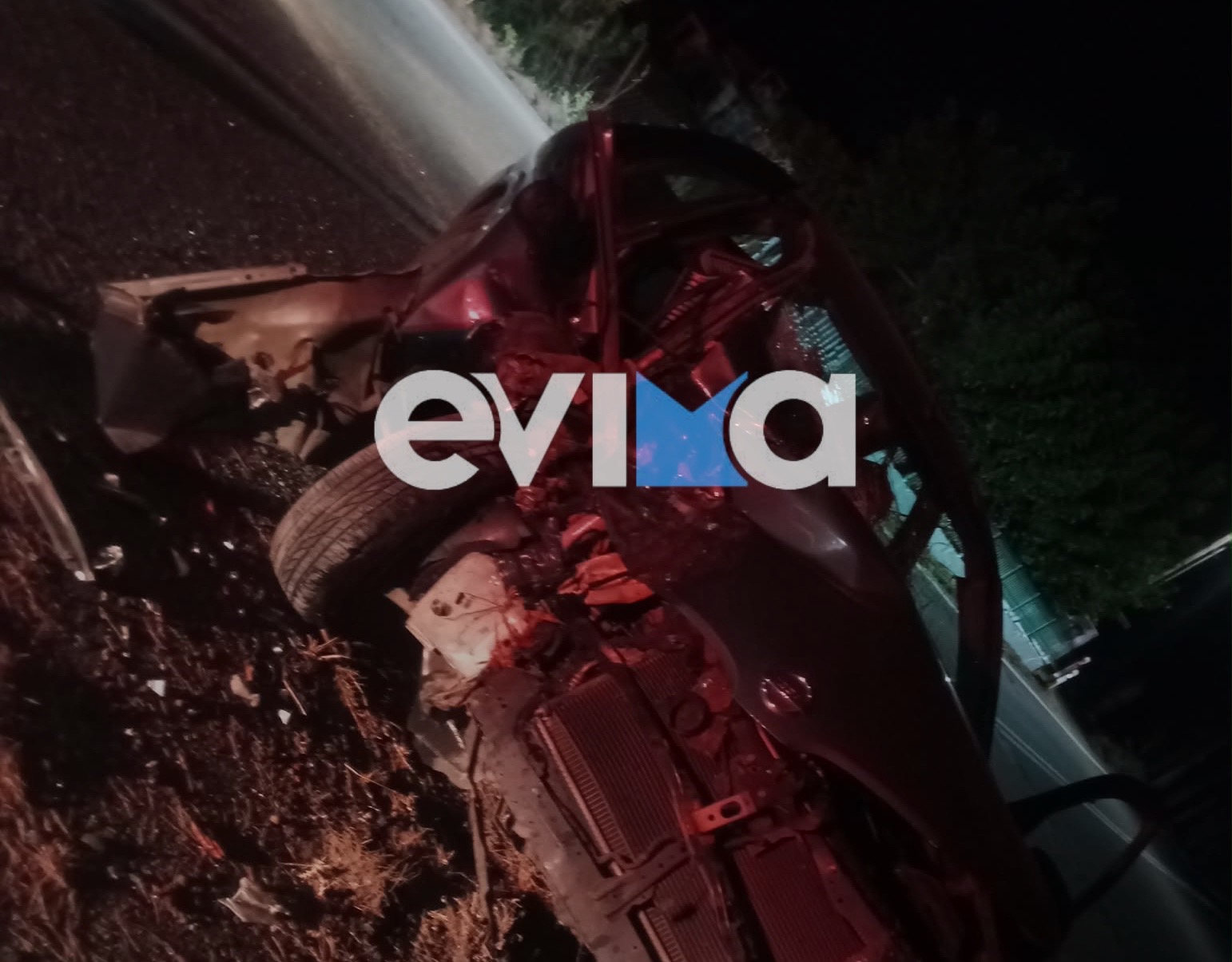 Σοβαρό τροχαίο στην Εύβοια: 80χρονη εγκλωβίστηκε μετά από πρόσκρουση σε δέντρο