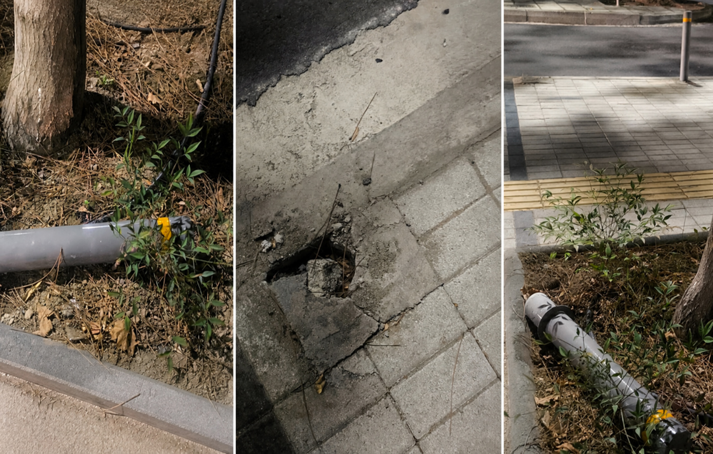 Οργή στην Καλαμαριά για τους βανδαλισμούς στην αναπλασμένη οδό Χηλής