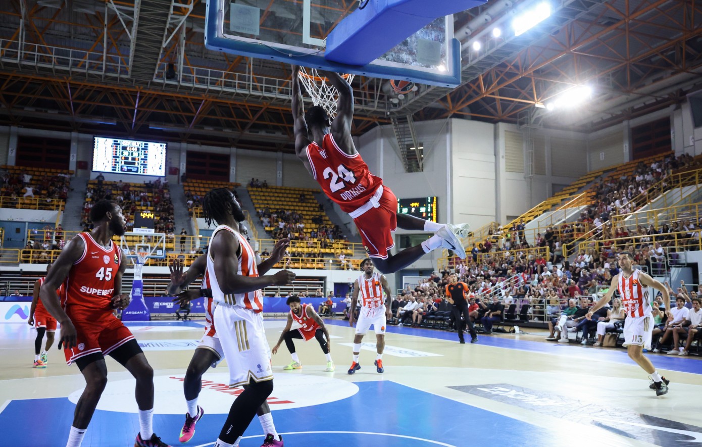 Ολυμπιακός &#8211; Ερυθρός Αστέρας 87-77: Με κορυφαίο τον Εντιάι κατέκτησε το IBT Crete 2026