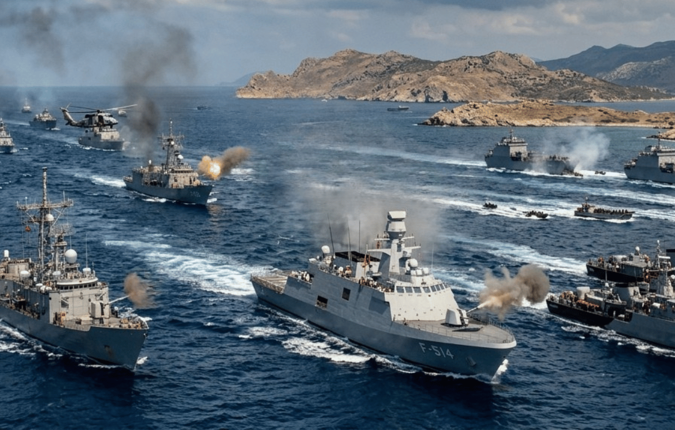 Σκηνικό έντασης με μεγάλη άσκηση στο Αιγαίο στήνουν οι Τούρκοι &#8211; «Ήρθε ο ιδιοκτήτης του χώρου» γράφει ο τουρκικός Τύπος