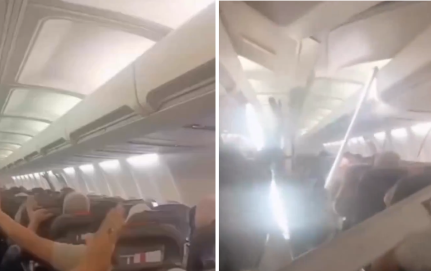 Εφιάλτης σε πτήση Boeing 737: Έσκασε ο τροχός και το αεροπλάνο πήγε να διαλυθεί &#8211; Γκρεμίστηκε το εσωτερικό, δείτε βίντεο