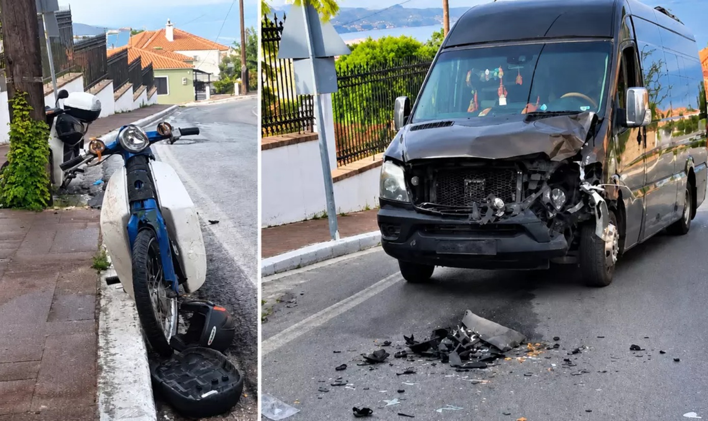 Νεκρός 48χρονος οδηγός δικύκλου σε σύγκρουση με τουριστικό βαν στη Μυτιλήνη