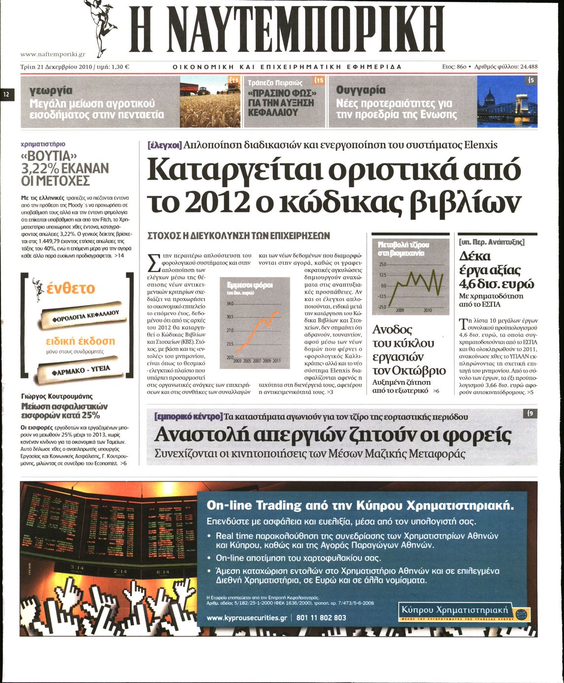 Εξώφυλο εφημερίδας ΝΑΥΤΕΜΠΟΡΙΚΗ Mon, 20 Dec 2010 22:00:00 GMT