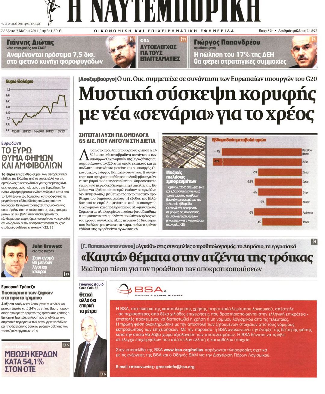 Εξώφυλο εφημερίδας ΝΑΥΤΕΜΠΟΡΙΚΗ Fri, 06 May 2011 21:00:00 GMT