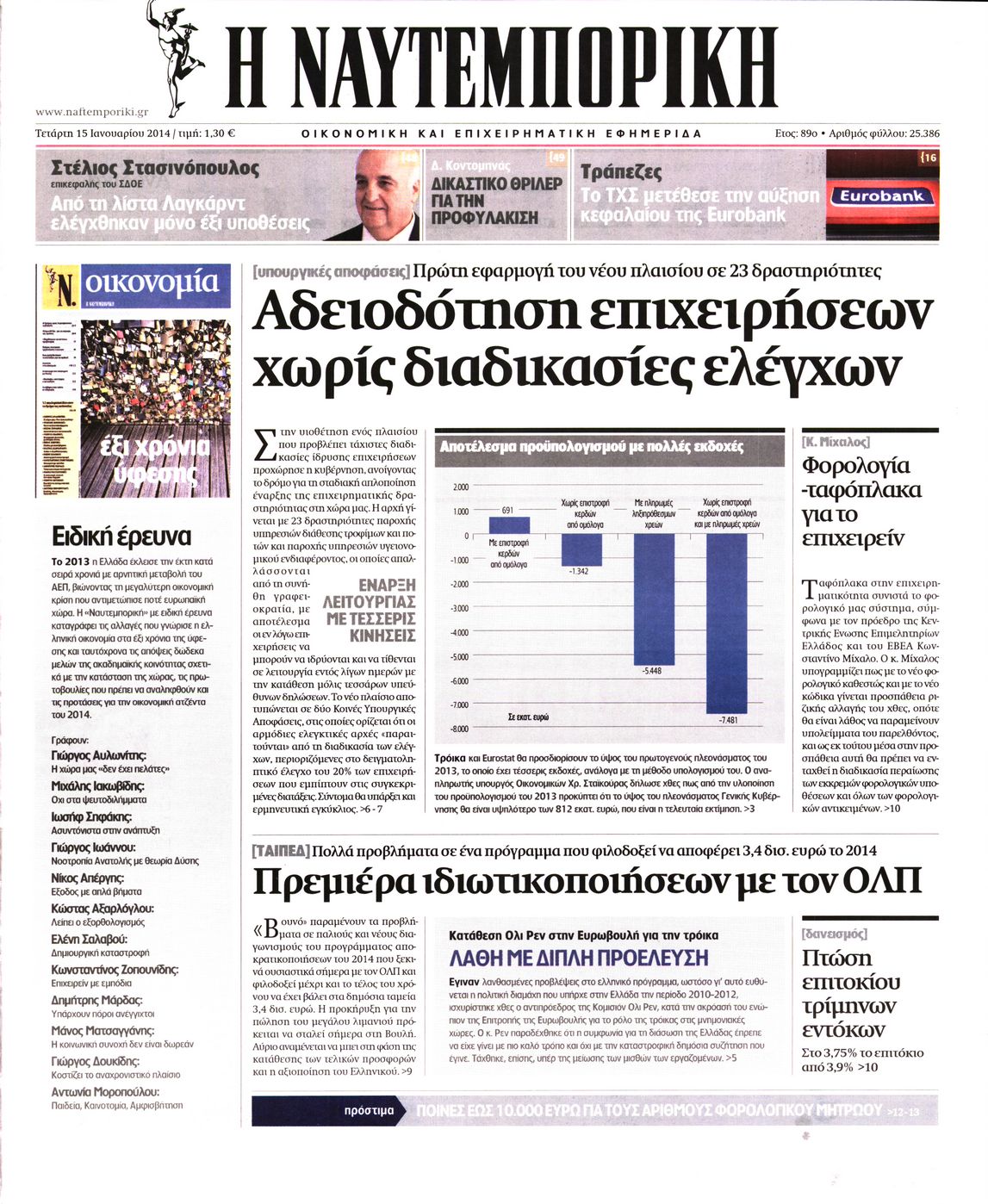 Εξώφυλο εφημερίδας ΝΑΥΤΕΜΠΟΡΙΚΗ Tue, 14 Jan 2014 22:00:00 GMT