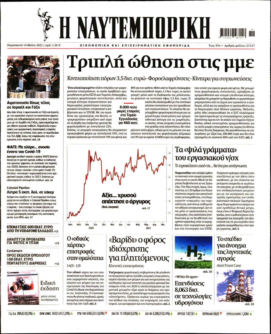 Εξώφυλο εφημερίδας ΝΑΥΤΕΜΠΟΡΙΚΗ Thu, 13 May 2021 21:00:00 GMT