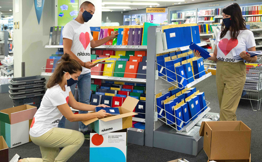 Η Πλαίσιο Computers προσφέρει τα σχολικά είδη σε όλους τους μαθητές των πυρόπληκτων περιοχών της Εύβοιας 2 plaisio1