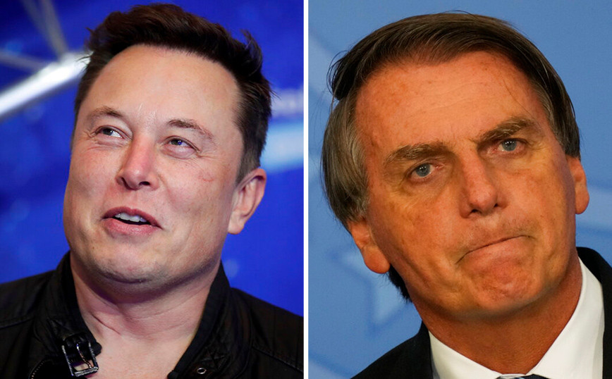 Elon Musk and Zaich Bolsonaro meet in Sao Paulo