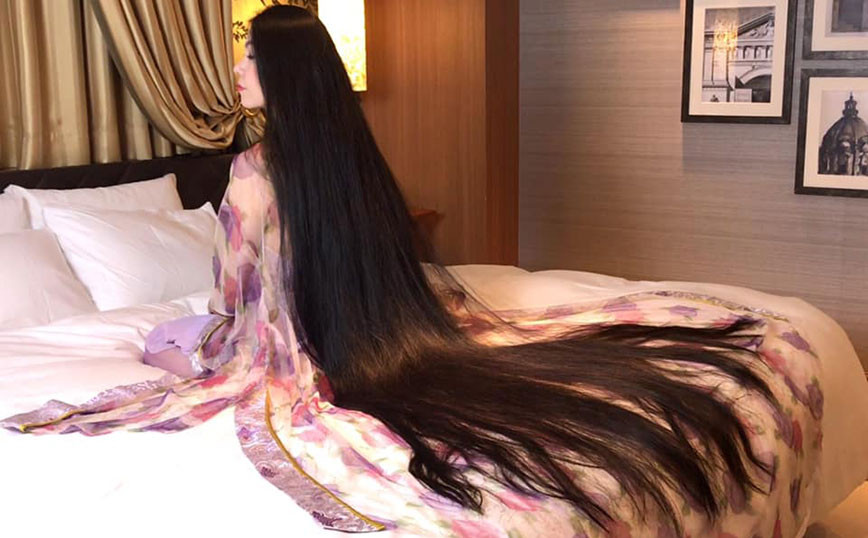 A modern day Rapunzel in Japan with 2 meter hair – She hasn’t had a haircut in 17 years