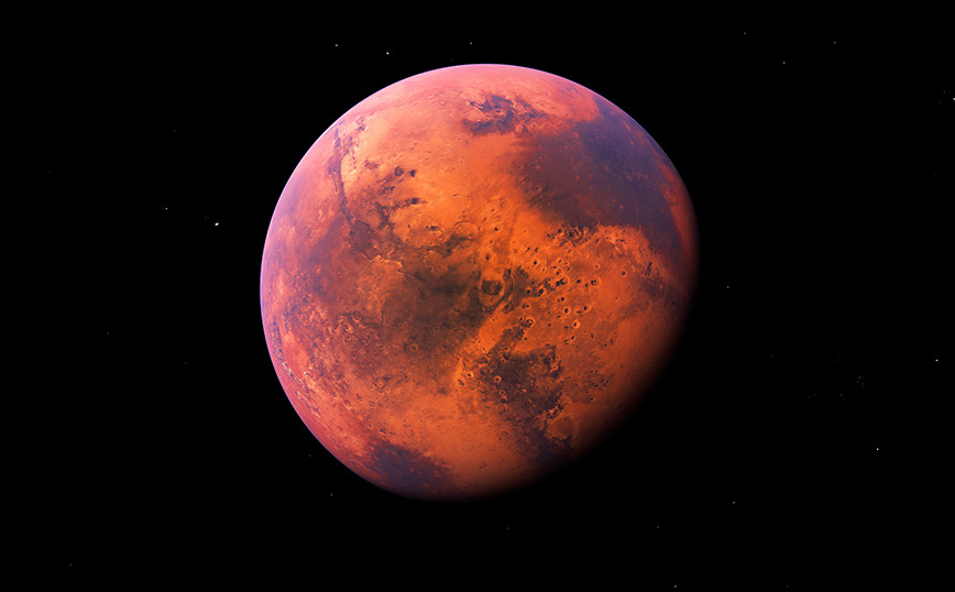 An impressive NASA image from Mars orbit