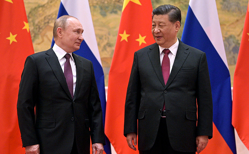 Vladimir Putin and his Chinese counterpart Xi Jinping at the G20 summit