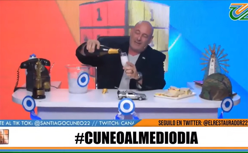Queen Elizabeth: Argentinian presenter opens champagne for her death – “The old woman went to hell”