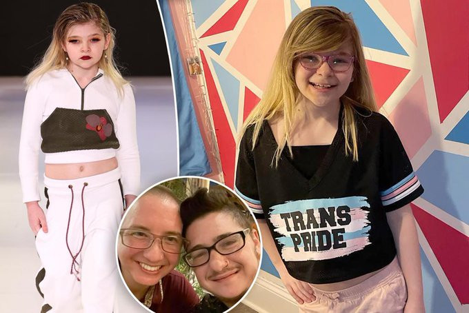 USA: At just 10 years old, Noella is considered the youngest transgender model to ever walk the runway
