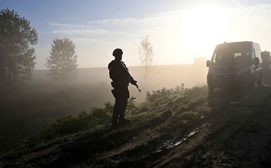 Armed conflict of migrants near the border of Serbia with Hungary