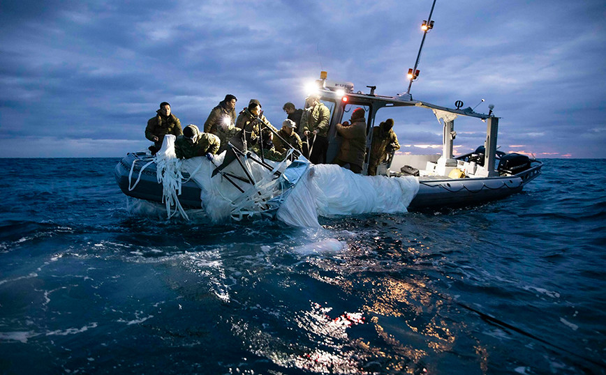 USA: First photos of Chinese balloon debris collection