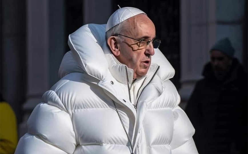Uproar over the fake photo of Pope Francis in a long white jacket