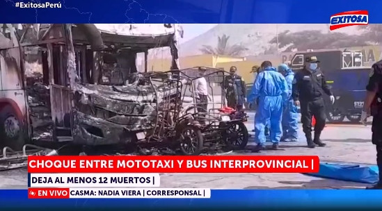 Tragedy in Peru: At least 13 dead in bus crash with motorbike taxi