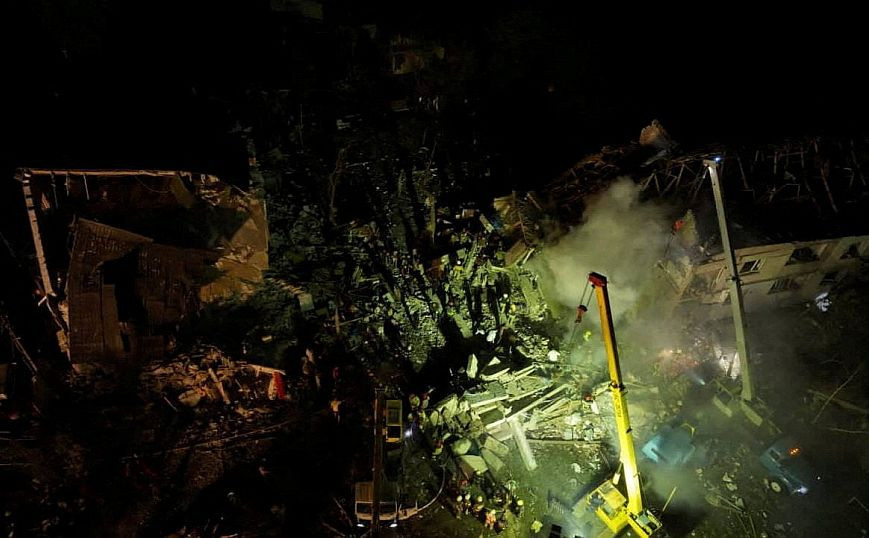 Ukraine: At least 20 were injured in the explosion that leveled a house near Dnipro