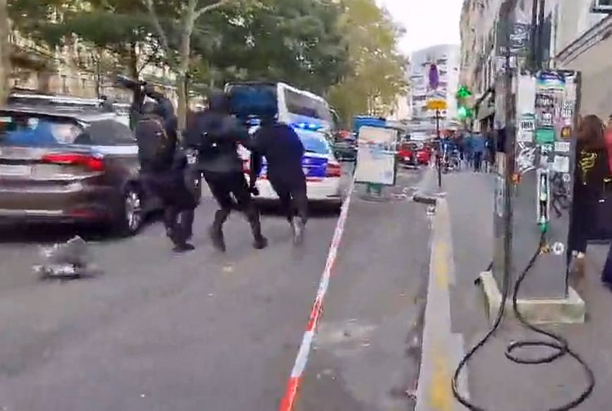 Incidents in Paris: Protesters attacked a police car with iron bars – Three police officers were injured
