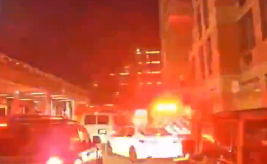 Alarm at concert in New York Car crashes into vehicle and explodes