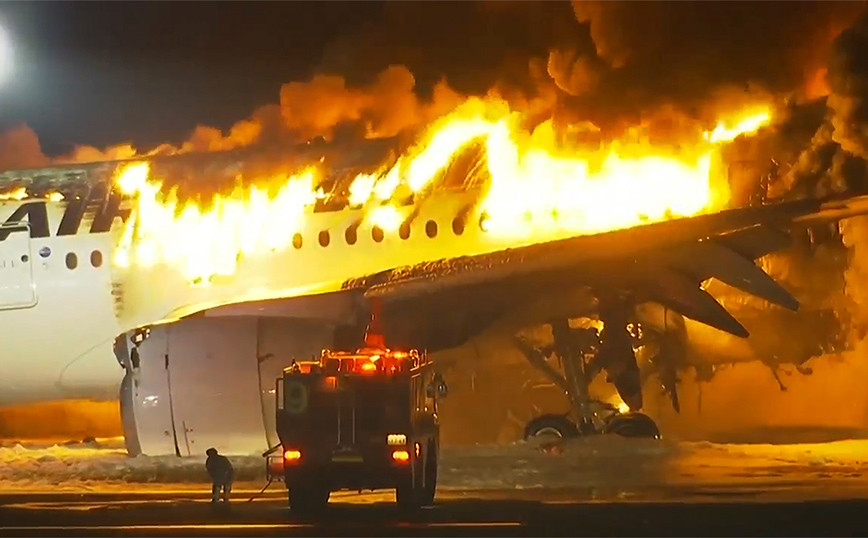 Dramatic 90 seconds of burning Tokyo plane reduced to ashes – The evidence that helped save 379 passengers