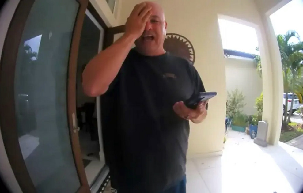 Shocking video from intercom shows father sobbing to wife about killing their son