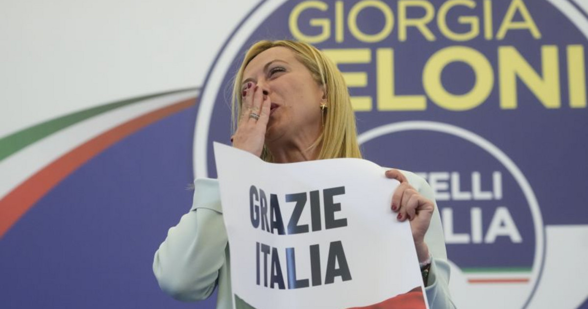 Italy Meloni's party leads by a margin in the opinion polls World