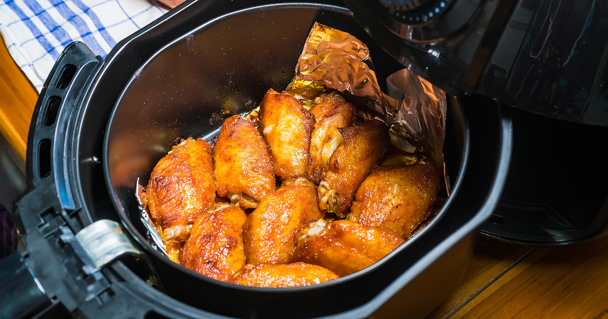 Φτερούγες κοτόπουλου στο air fryer Φτερούγες κοτόπουλου στο air fryer